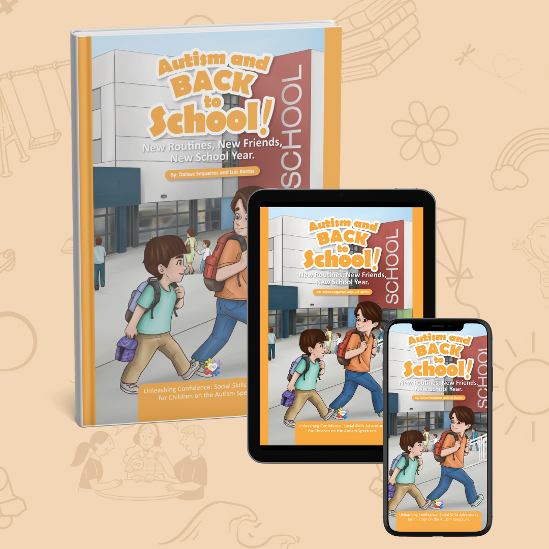 Cover of "Autism and Back to School," a guide for children to navigate new routines and friendships in the school environment.